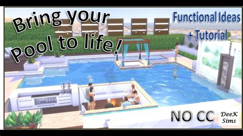 Enhance Your Pool With These Ideas No Cc Sims Tutorial Deek