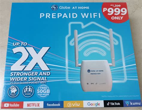 Globe At Home Prepaid Wifi Free Gb Lazada Ph