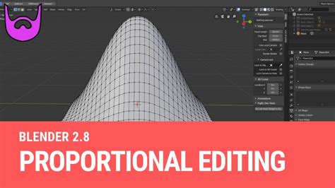 Blender Proportional Editing Kỹ thuật Chỉnh sửa Tỉ lệ Mạnh mẽ để Tạo