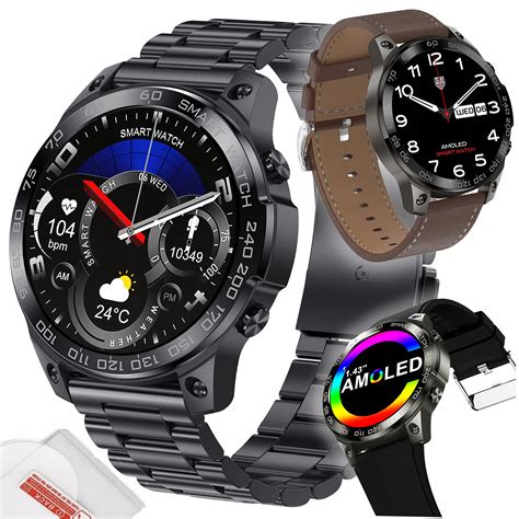 SMARTWATCH ZEGAREK MĘSKI MENU POLSKIE SPORT PULS ROZMOWY SMART WATCH