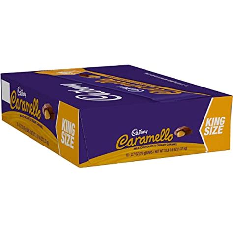 Caramello Candy Bar King Size 2.7 Ounce 18 Count - Mad Al Candy