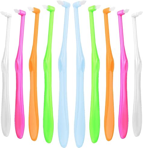 Ouligay 10pcs Tuft Toothbrush Tufted Brush End Tuft Interspace