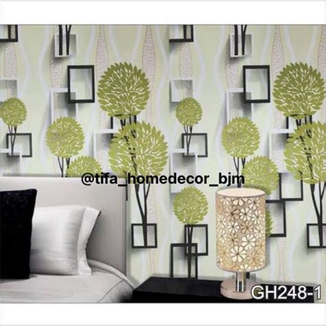 Jual WALLPAPER STICKER DINDING POLKADOT PERSEGI SEGITIGA WALLSTICKER