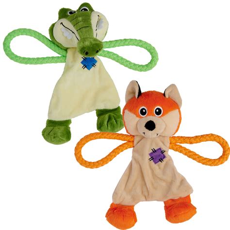 Single Wilko Rope Plush Animals Dog Toy In Assorted Styles Wilko