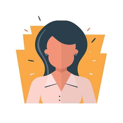 Ilustraci N De Avatar De Rostro Femenino Vector En Blanco Vector Premium