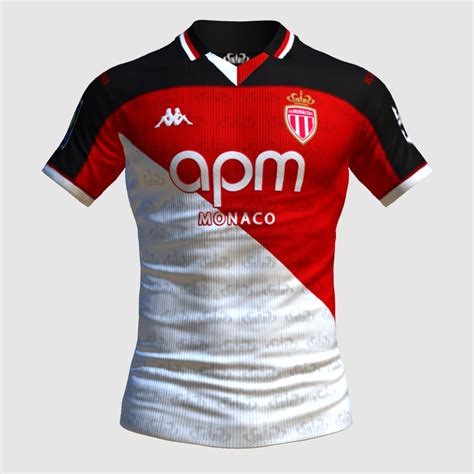 AS Monaco Kappa Home FIFA 23 Kit Creator Showcase