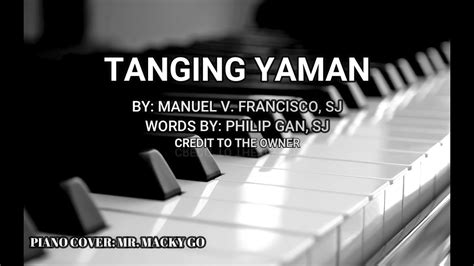 Tanging Yaman Piano Cover Youtube