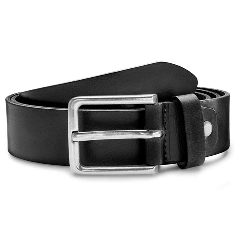 Vincio Black Full Grain Leather Belt In Stock Bswk