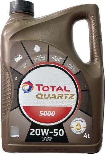 Aceite Para Motor Total Quartz 5000 20w50 4 Litros Envío gratis