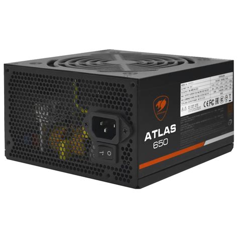 Fonte De Alimentação Cougar Atlas Cgr 650w Atx Não Modular 80 Plus