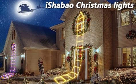 Ishabao Noel Guirlande Lumineuse Ext Rieur Lumi Res Chelle De No L De