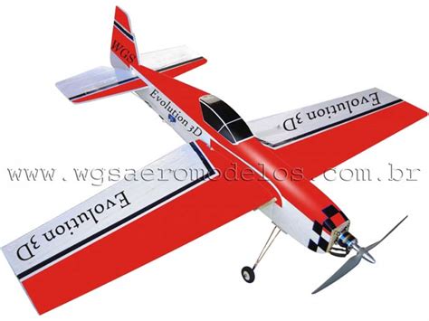 Aeromodelo Evolution D Super Acr Batico Kit Para Montar Wgs