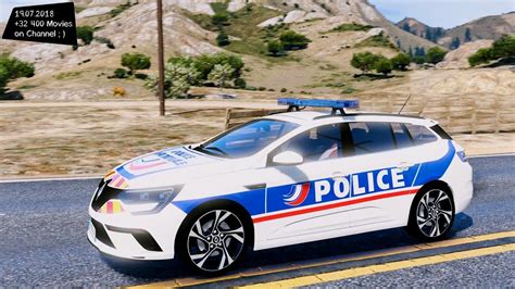 Renault Megane 4 Estate Police Nationale 1 0 Test Drive GTA V REVIEW