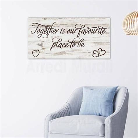 Quadro Su Tela Shabby Con Frase Per Arredare Le Pareti Con Stile