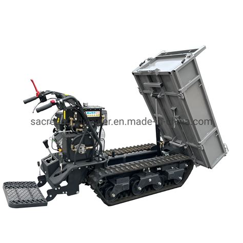 Hydraulic Dumper Bucket 800kg Transport Vehicle China Rubber Crawler