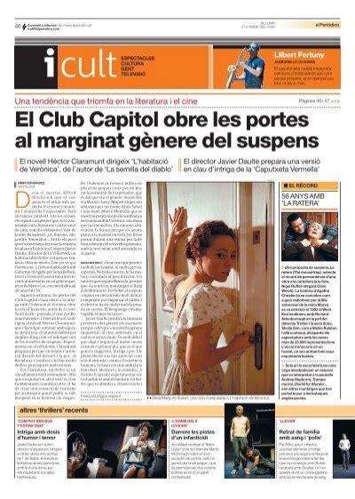 El Club Capitol Obre Les Portes Al Marginat G Nere Del Suspens