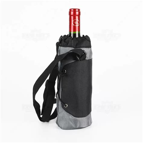 Sacola Para Copo E Garrafa Personalizada GKV70 Kit Vinho Redd Brindes