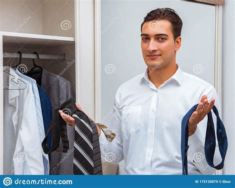 Businessman Dressing Up For Work Stock Image Image Of Code Luxury