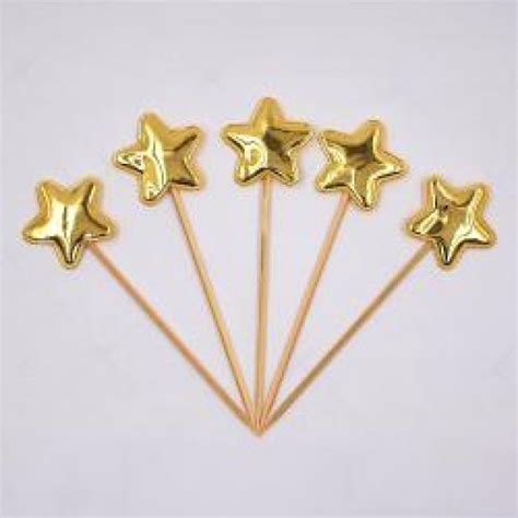 Star Cake Toppers Gold