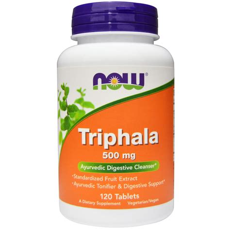 Трифала, Now Foods, 500 мг, 120 таблеток. Сделано в США.: продажа, цена ...