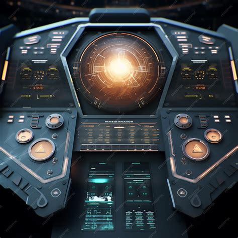 Premium AI Image | Futuristic spaceship cockpit interior Future
