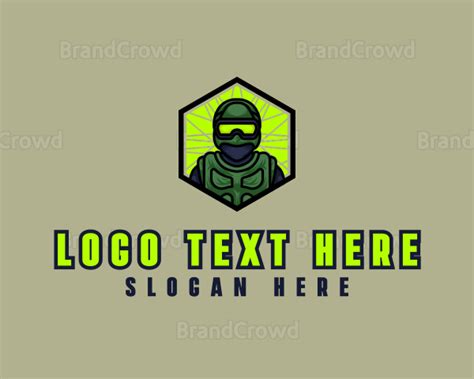 Military Soldier Hexagon Logo Brandcrowd Logo Maker