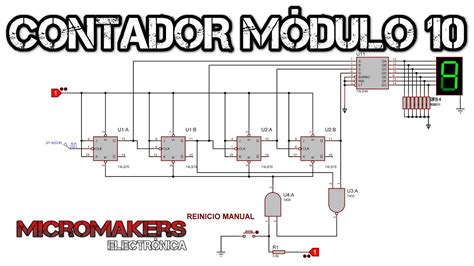 Circuito Contador Modulo Asincr Nico Youtube