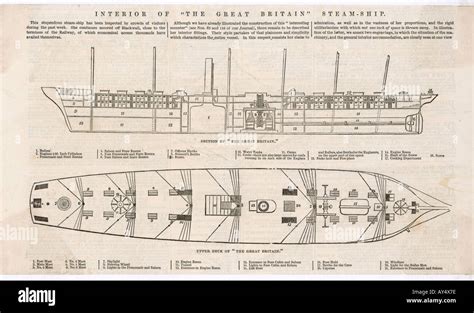 Ss Great Britain Plan Stock Photo - Alamy