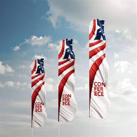 3D Feather Flags / Bow / Sail Flag Mockup on Behance