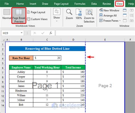 How To Remove Blue Vertical Line In Excel Templates Printable Free