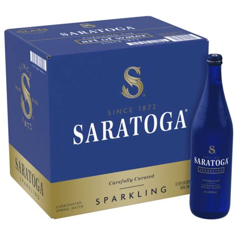 Saratoga Sparkling Spring Water 28 Ounce 12 Pack ReadyRefresh