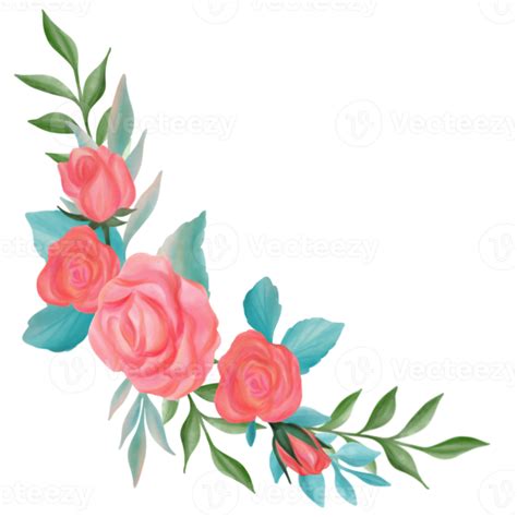 Rose Flower Bouquet Watercolor 10260215 Png