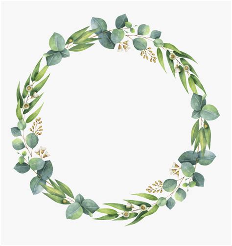 Green Leaf Wreath Decoration Simple And Transparent, HD Png Download , Transparent Png Image ...