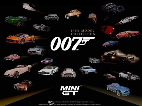 Mini Gt 007 James Bond 164 Diecast Model Car Collection