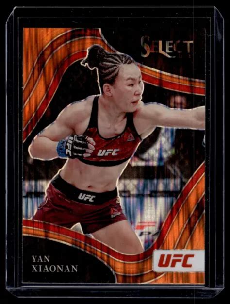 Carte Prizm Flash Orange Yan Xiaonan Panini Select Ufc Octagonside