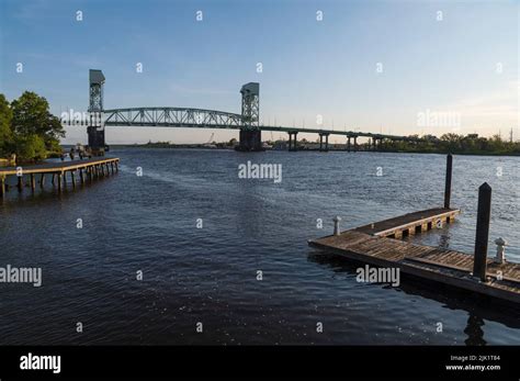 Cape Fear Memorial Bridge And Downtown River Walk Wilmington North