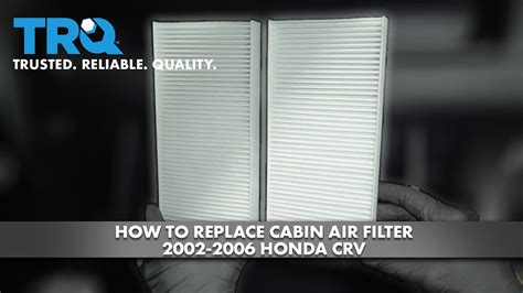 How To Replace Cabin Air Filter Honda Cr V Youtube