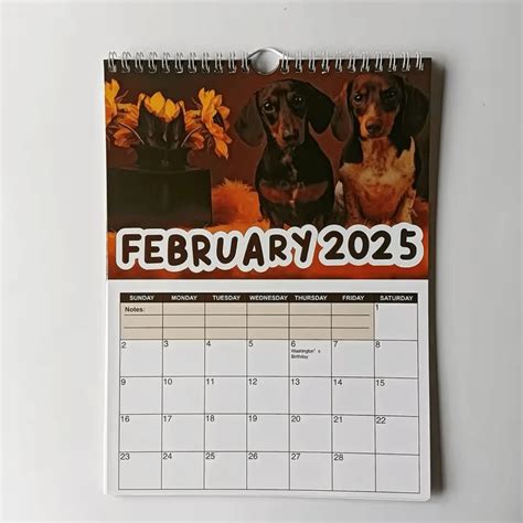 Planejador Diário Semanal Mensal Calendário 2025 Teckel Atrevidos