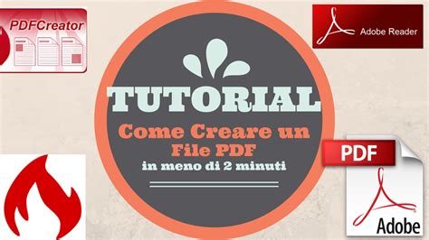 Come Creare Un File PDF In 2 Minuti Con PDFCreator YouTube