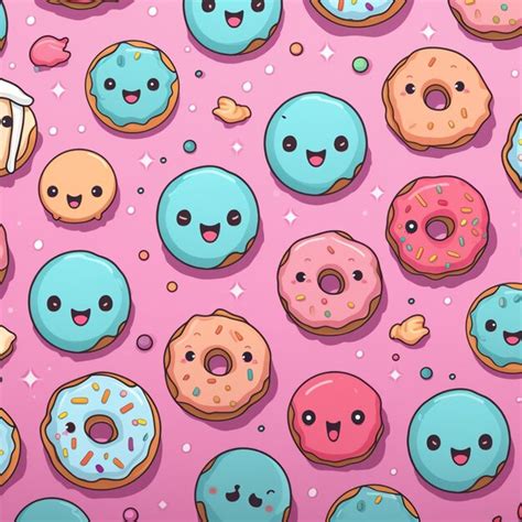 Premium Photo A Close Up Of A Bunch Of Donuts With Faces And Eyes