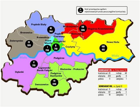 Kraków Dzielnice Mapa | Mapa