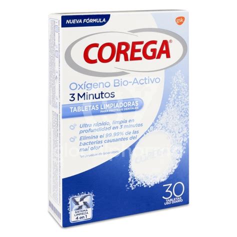 Corega Oxigeno Bio Activo Limpieza Protesis Dental 66 Tabletas