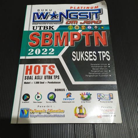 Buku Wangsit Om Jero Utbk Sbmptn Snbt 2022 Buku And Alat Tulis Buku Di