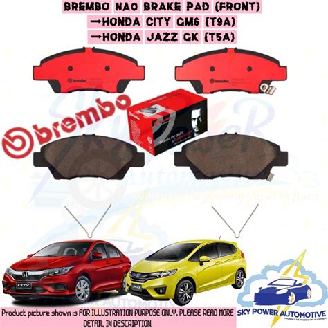 BREMBO LOW METALLIC NAO CERAMIC HONDA CITY TMO T9A GM6 HONDA JAZZ