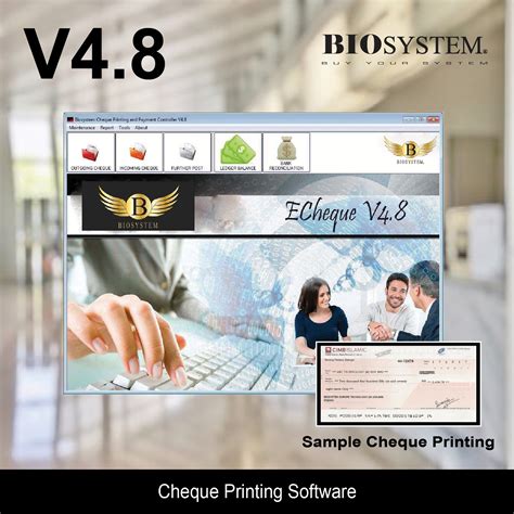 Cheque Printing Software V4.8 – Biosystem