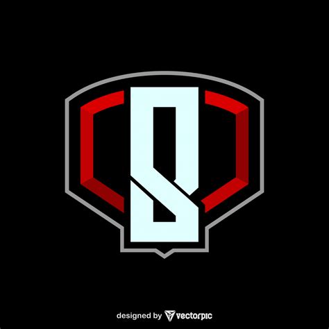 e-sport logo letter b free vector