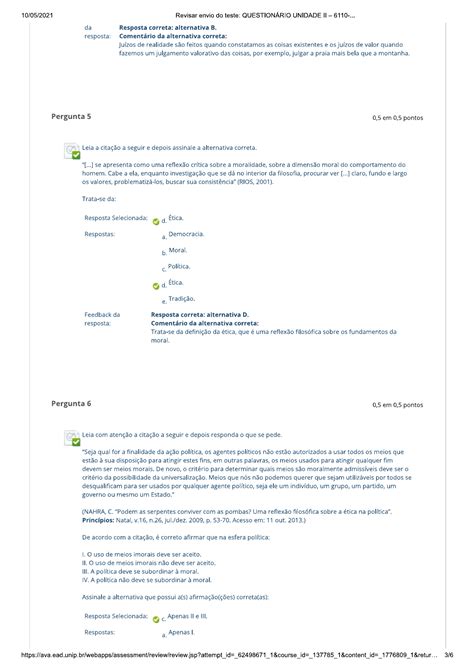 Filosofia Comunicação e ética Questionario Unidade II Filosofia