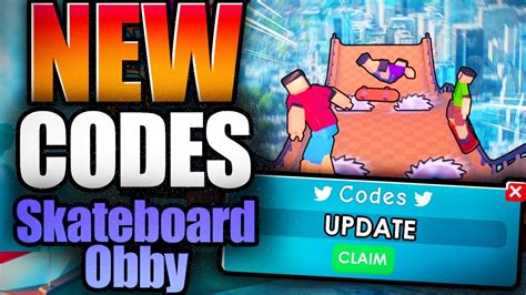 Skateboard Obby CODES ROBLOX 2024 YouTube