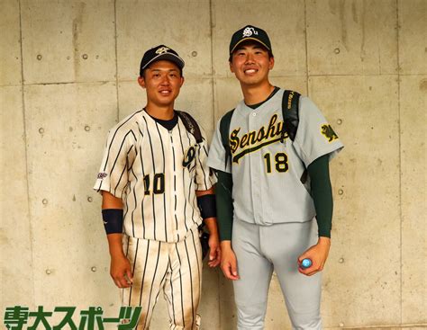 専大スポーツ編集部 On Twitter 侍ジャパン 大学日本代表選考合宿2日目終了 西舘昂汰 と 進藤勇也 上武大学選手の