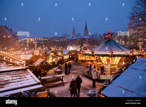 Christmas market, Ingolstadt, Upper Bavaria, Bavaria Stock Photo - Alamy